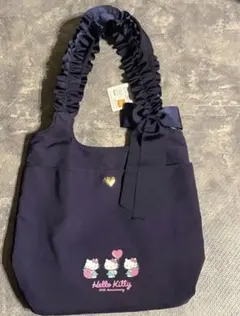 Hello Kittyトートバッグ 50周年記念 デザインネイビー