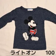 ディズニー ミッキーマウス 長袖カットソー 100