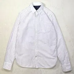 トミーヒルフィガー ストライプBDシャツ S 古着
