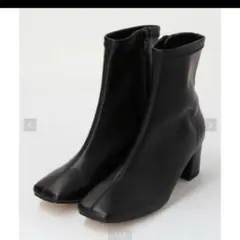 BEAUTY&YOUTH ブラックブーツ スクエアトゥ