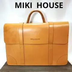 ミキハウス　MIKI HOUSE　レア　バッグ　レザー　楽譜ケース　リュックのサムネイル