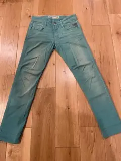 REPLAY リプレイ カラーデニムパンツ グリーン