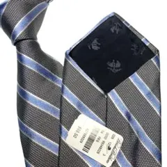 【タグ付き未使用品】ブルックス　ブラザーズ　ネクタイ　ストライプ　シルバー