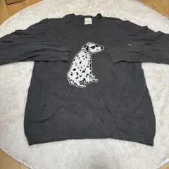 フランシスカ　ダルメシアン　ニット　グレー　M