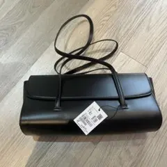 アダムエロペ　フラップロングハンドルバッグ　ブラック　新品未使用品