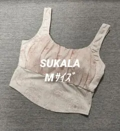 ⑦SUKALA スカーラ ヨガウェア 花柄ブラトップ S アイボリー - メルカリ