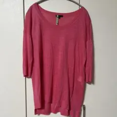 theory ピンク 五分袖 トップス S