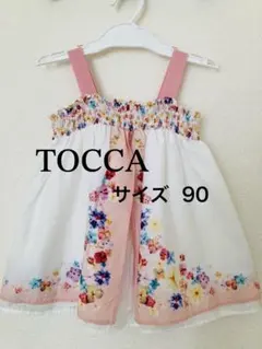 TOCCAトッカ チュニックワンピース サイズ90 花柄のサムネイル