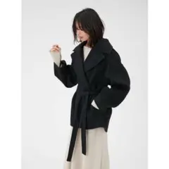 【FRAY I.D】2wayショートリバーコート ブラック