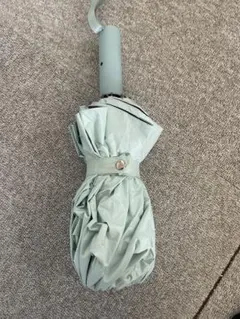 ワンタッチ式　ミントグリーン 折りたたみ傘 晴雨兼用