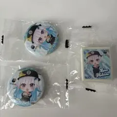 くら寿司コラボ にじさんじ リゼ・ヘルエスタ 缶バッジ2個 消しゴム