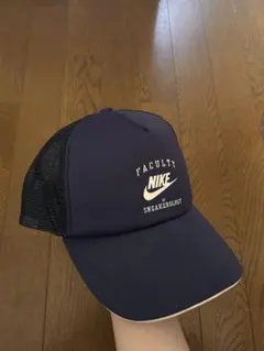 00s NIKE メッシュキャップ トラッカーハット ネイビー Y2K