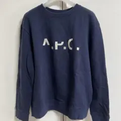 A.P.C. メンズスウェット　裏起毛　ネイビー