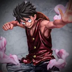 リペイント ワンピース ギア２ ルフィ フィギュア マキシマティックプラス