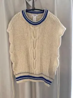 relume ケーブル編み ニットベスト