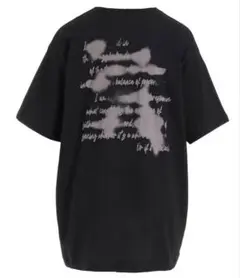 ヨウジヤマモト バックプリント Tシャツ カットソー　黒のサムネイル
