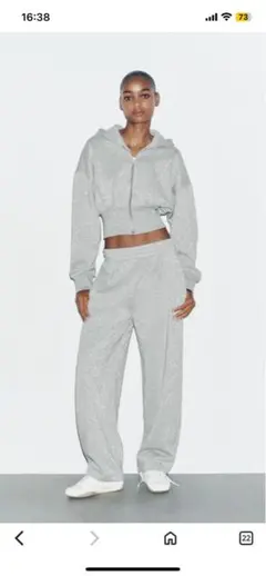 ZARA ラメ入セットアップ