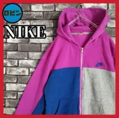 NIKE 刺繍スウッシュ ワンポイント ナイキ フルジップ スウェット フード