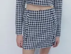 ZARA ツイードミニスカート