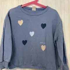 petit main ハート柄 トレーナー 120cm