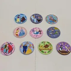 Disney Characters 刺繍缶バッジビスケット 10点セット