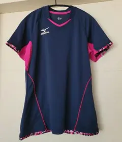 卓球ユニフォーム Mizuno ミズノ ネイビー/ピンク系 レディース Mサイズ