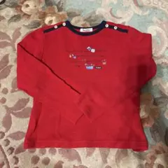 familiar 長袖カットソー 140 赤