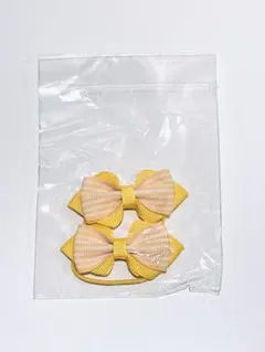 ヘアゴム　黄色　2個セット