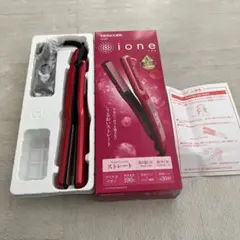 【TESCOM ione】ITH1805 ストレートヘアアイロン　レッド　箱付き