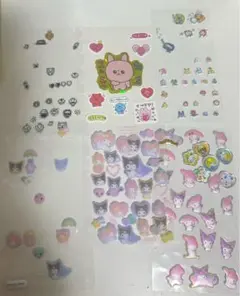 メロクロ コットンパフィー おはじきシール おすそ分け たまごっち チェゴシム