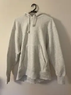 ☆年末セール！☆ 【GU】ホワイト フード付き スウェットパーカー Mサイズ