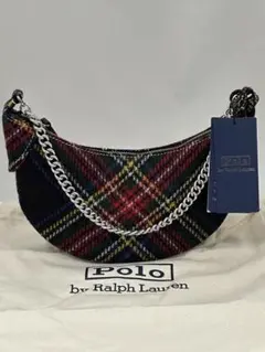 POLO ラルフローレン Polo ID レザー ミニ チェーン バッグ
