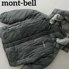 美品】 MONTBELL モンベル フードダウン セミロング丈 グレージュ 