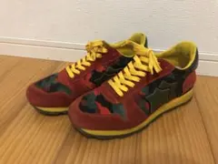 アトランティックスターズ　42 赤迷彩　スニーカー