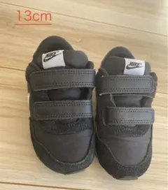 NIKE スニーカー 13cm 黒/白 ベルクロ