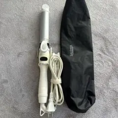 SALONIA カールヘアアイロン シルバー　ホワイト