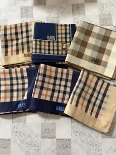 新品含む　DAKS ダックス ハンカチ まとめ売り 6枚セット