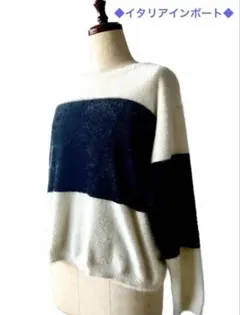 ⭐️ イタリアインポート★マイクロファイバー素材セーター【送料込】 ニット 長袖⭐️