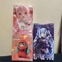 桜ミク＆ガンダムミク＆雪ミク×クロミミクフィギュアセット