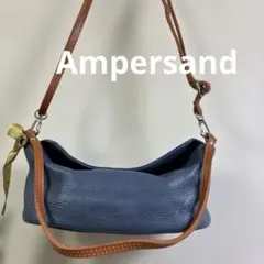 [新品][未使用品]Ampersand レザー ショルダーバッグ ブルーのサムネイル