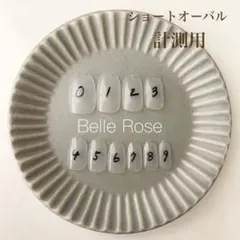 計測用ネイルチップ　ショートオーバル　ネイルチップ