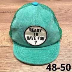 キッズ　帽子　キャップ　F.O.インターナショナル　48 50cm 緑　コットンのサムネイル