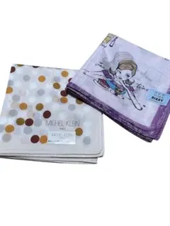 MICHEL KLEIN ハンカチ 2枚セット