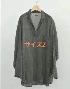 comoli 26SS ストライプスキッパーシャツ size3 サイズ3 - メルカリ
