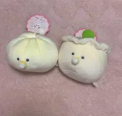 【未使用品】つぶらな瞳の中華街 ぬいぐるみキーホルダー 2点セット