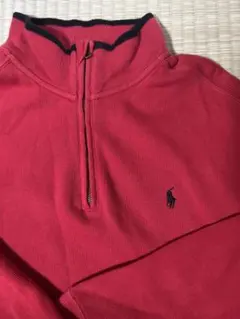 Polo by Ralph Lauren 赤 ハーフジップ ニット M
