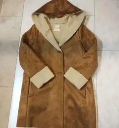 アーバンリサーチ　 フード付きムートンコート 　 キャメル　裏ボア
