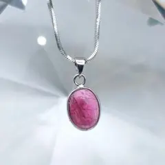 天然石❁︎ピンクトルマリンネックレス