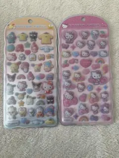 サンリオ キティ コットンパフィ 2枚セット