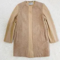 近年 大きいサイズ マレーラ テディベア ボアジャケット　キャメル　現行